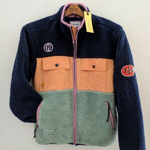 NWT Critical Slide Society Sherpa Polar Fleece Jacket UNISEX S Bondi Australia